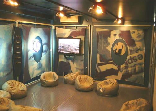 Aim Higher inside showing presentation screen and canvas's