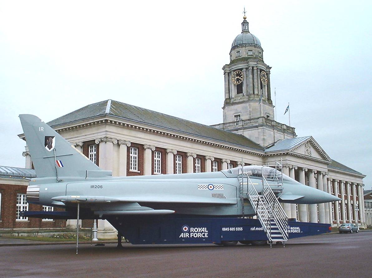 Royal Air Force Eurofighter Replica recruitment trailer