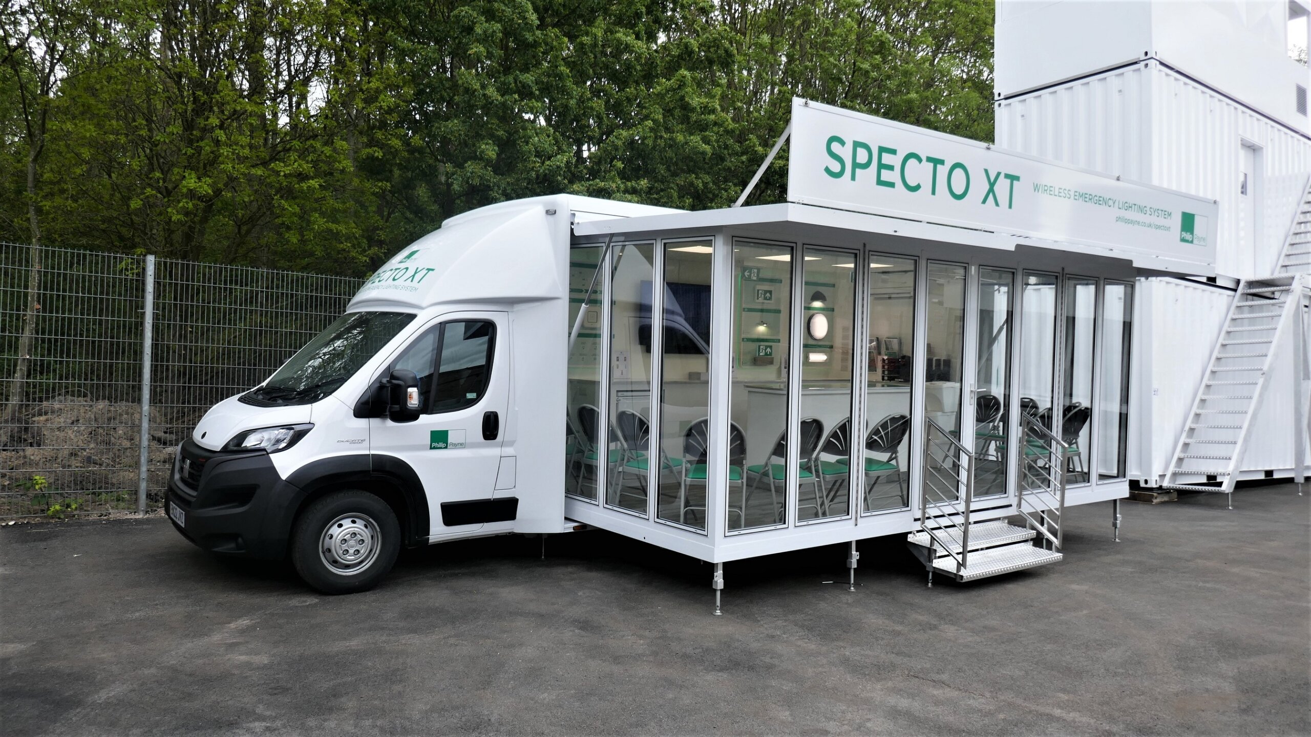 philip payne emergency lighting 5500 kg neat displayflex mobile demonstration exhibition and training vehicle