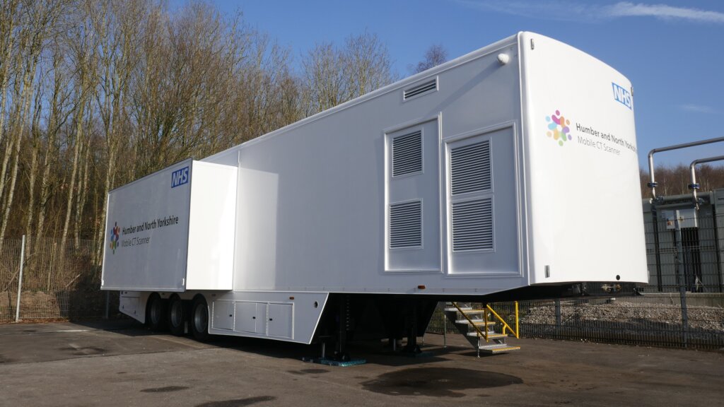 mobile ct scanner trailer