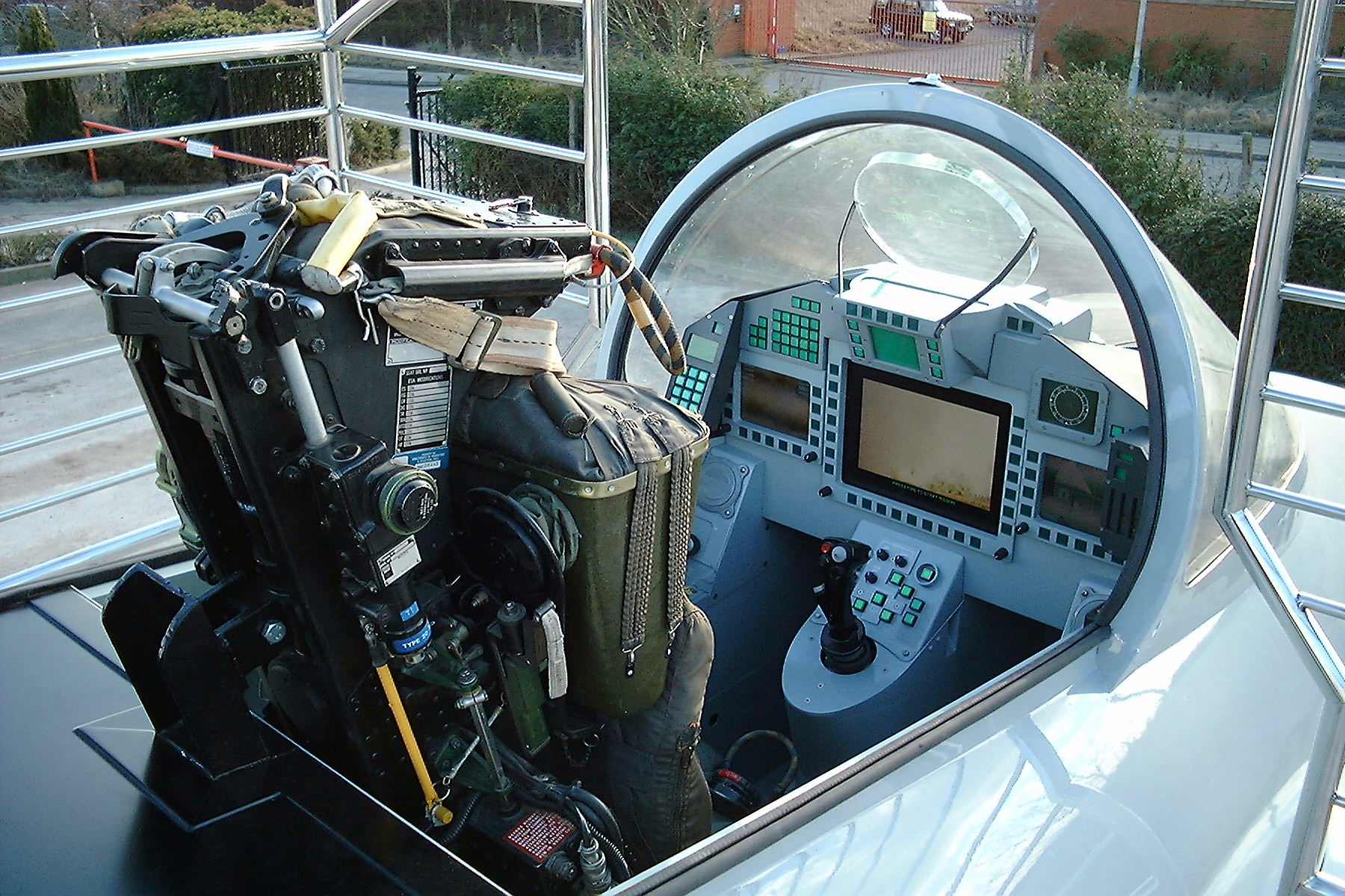 RAF Eurofighter Cockpit and ejector seat