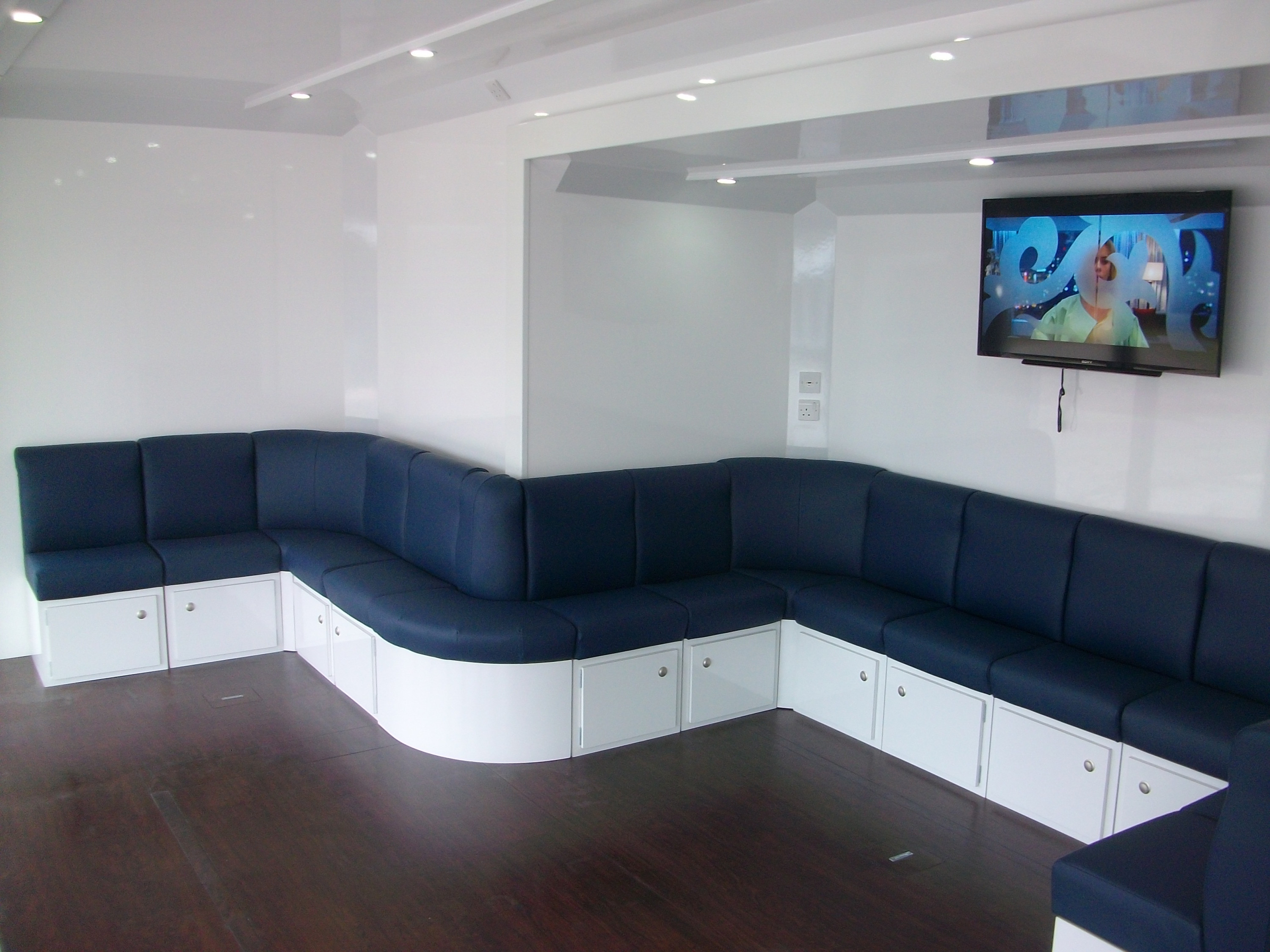 Maserati Modular seating laid out in hospitality mode