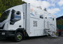 Mobile Pharmacy Research Clinic vehicle for Manchester University NHS Foundation Trust and Cytiva