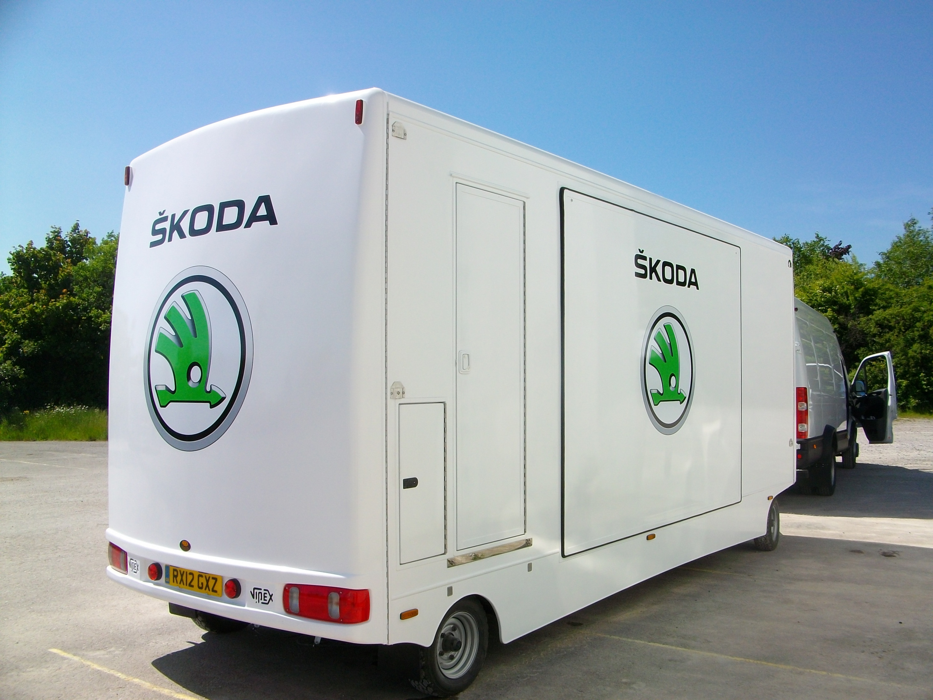 Skoda Hospitality Unit stowed and ready for the road